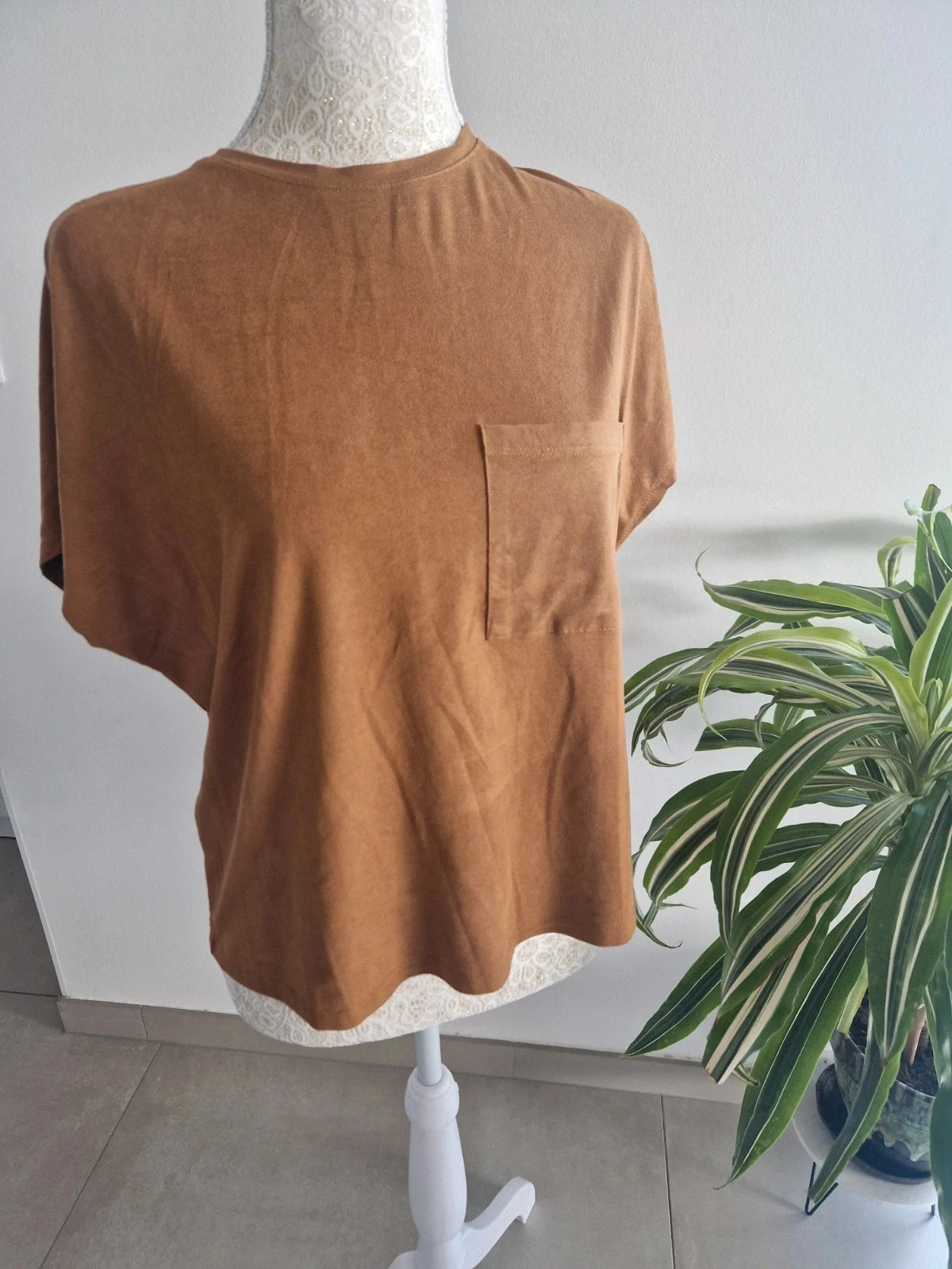 T-shirt suédine - T.S - Kiabi